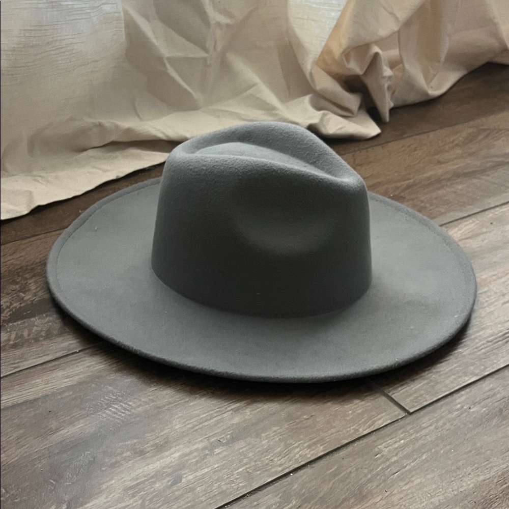 Gray Fedora Hat - image 2